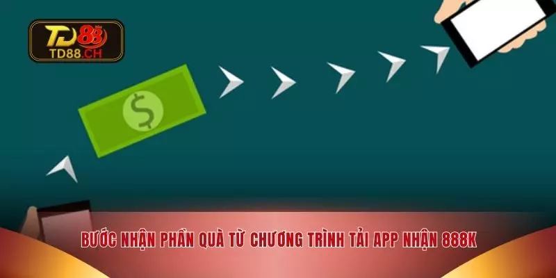 Bước nhận phần quà từ chương trình tải app nhận 888K